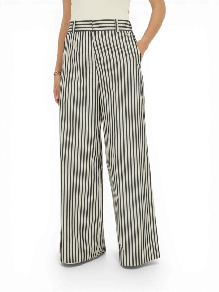 Donkerblauw/wit gestreepte broek Odessa JoshV