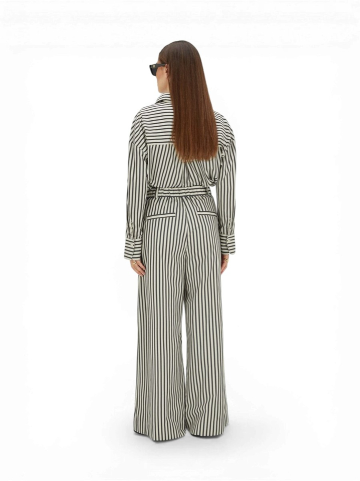 Donkerblauw/wit gestreepte broek Odessa JoshV