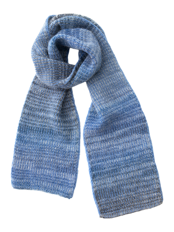 Blauwkleurige wollen sjaal Pizzaz Julia June
