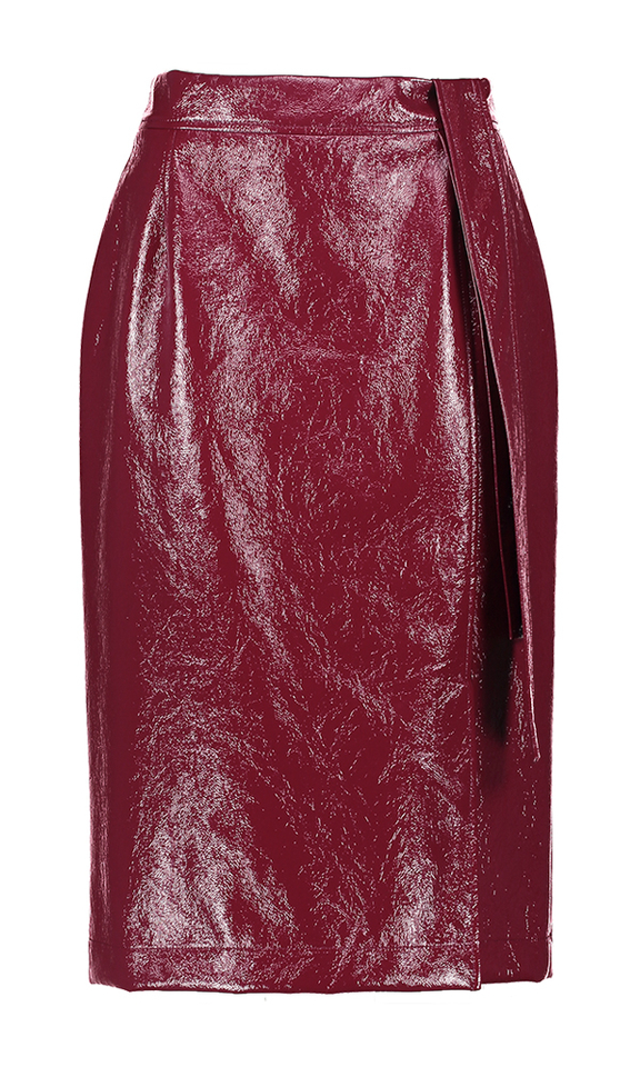 Bordeaux halflange rok Linea HER