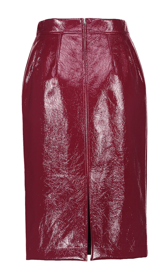 Bordeaux halflange rok Linea HER