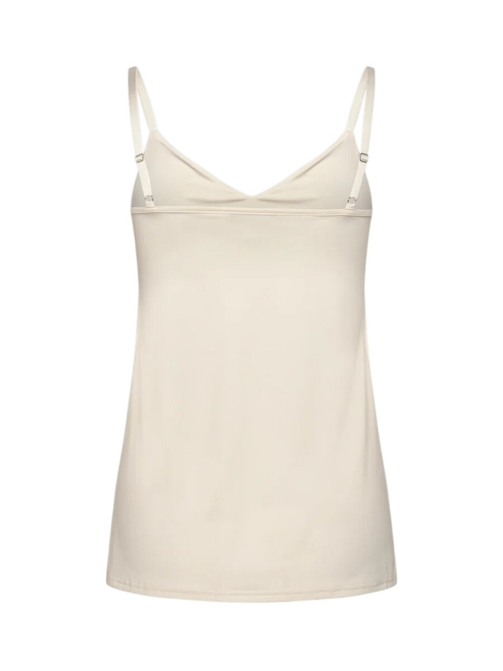 Beige klassieke top Rosemunde