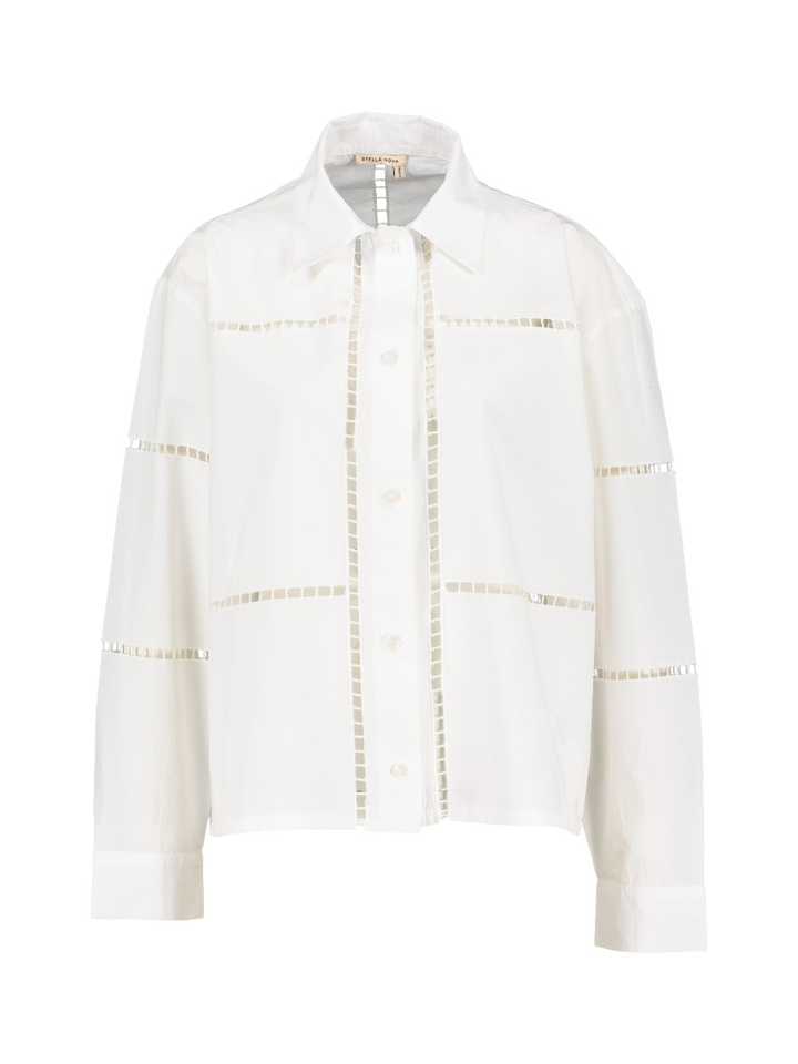 Witte blouse met broderie Stella Nova
