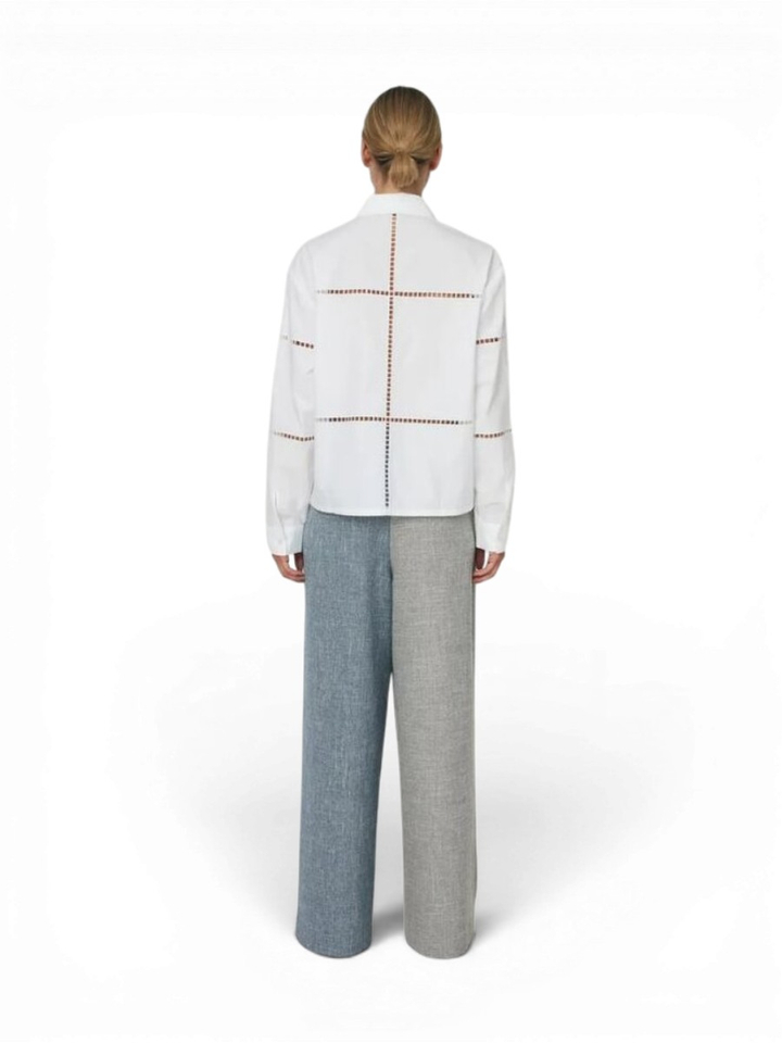 Witte blouse met broderie Stella Nova