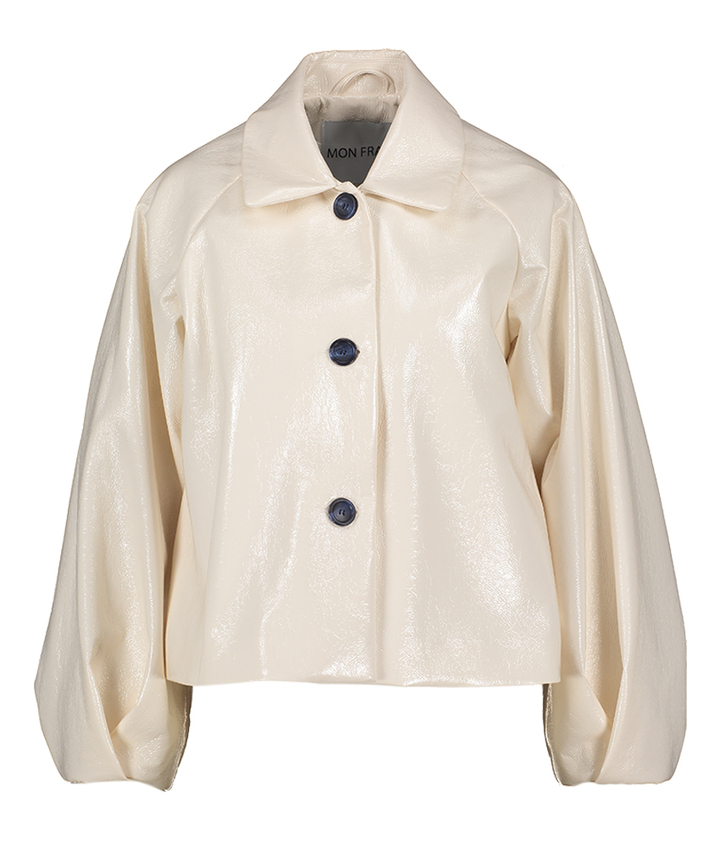 Ecru jas lederlook Ciel Mon Frac 