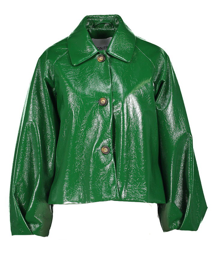 Groene jas lederlook Ciel Mon Frac