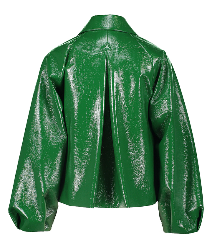 Groene jas lederlook Ciel Mon Frac