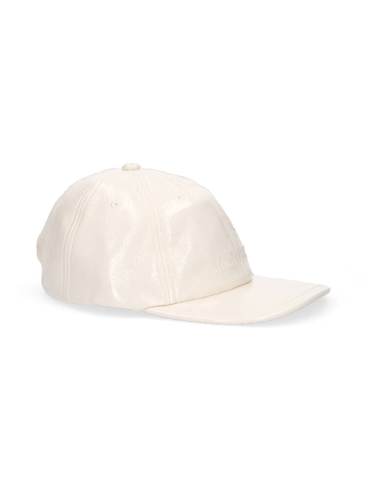 Ecru lederlook pet Mon frac 