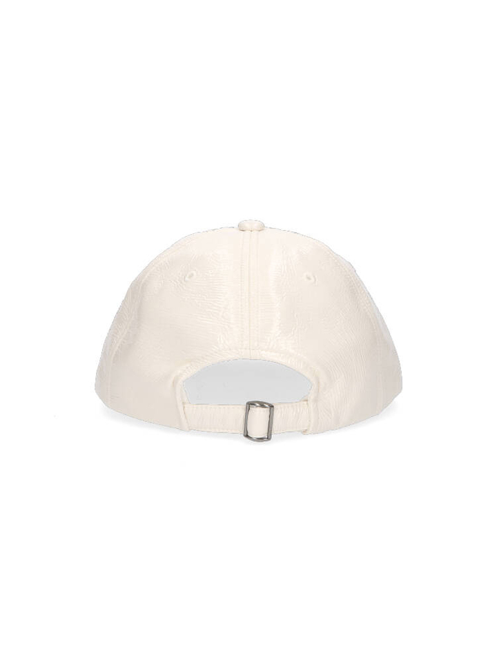Ecru lederlook pet Mon frac 