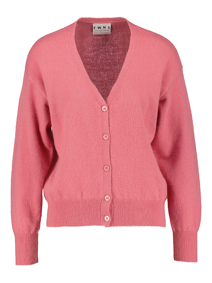 Roze wollen cardigan Aspen Twns
