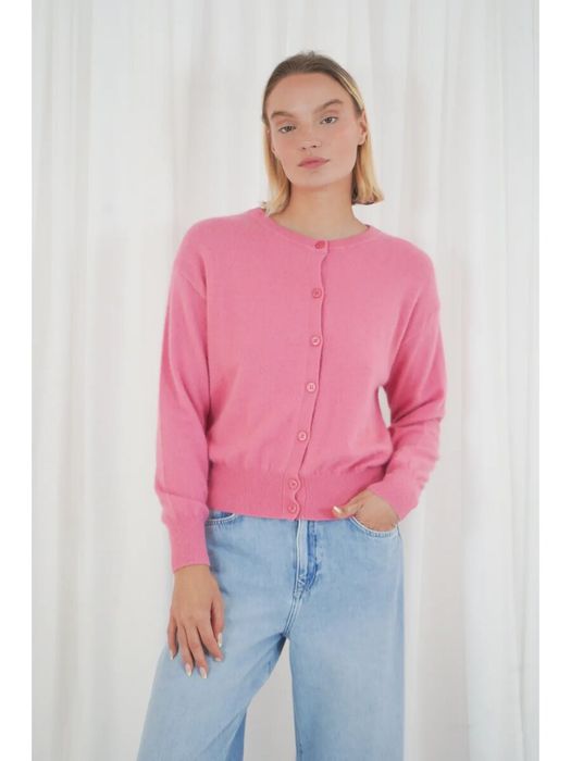 Lila cardigan met knopen Montrose Twns