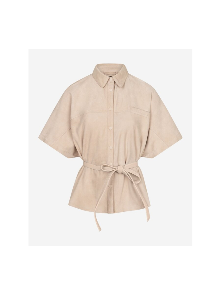 Beige suede bloes Blaire Ibana