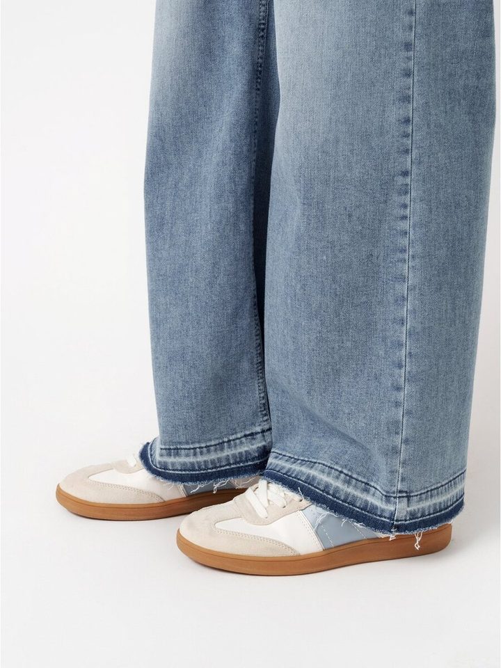 Lichtblauwe loose fit jeans Audrey Wide Leg Rosner 