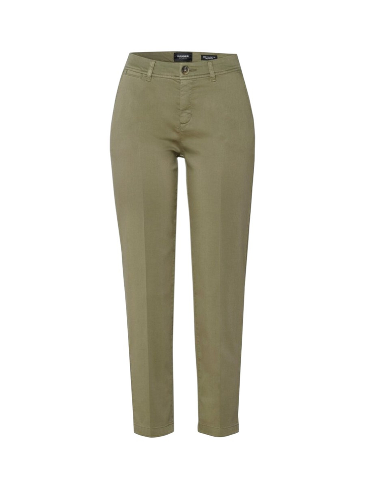 Kakigroene chino broek Rosner 