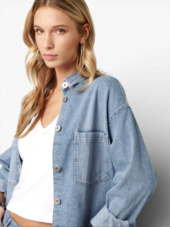 Blauwe jeans jas Jamie Overshirt Rosner