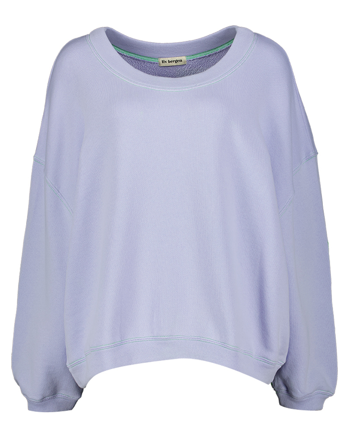 Paarse trui met print Sky Paradise Liv Bergen