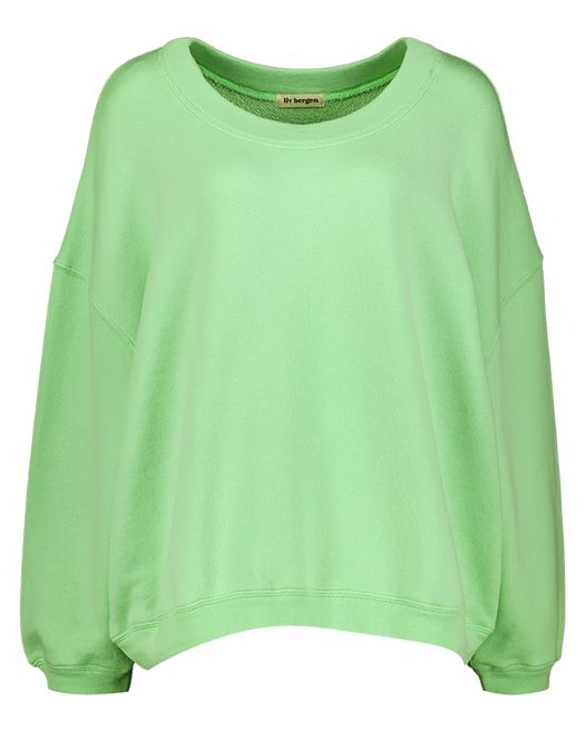 Lichtgroene oversized sweater Sky Square Liv Bergen