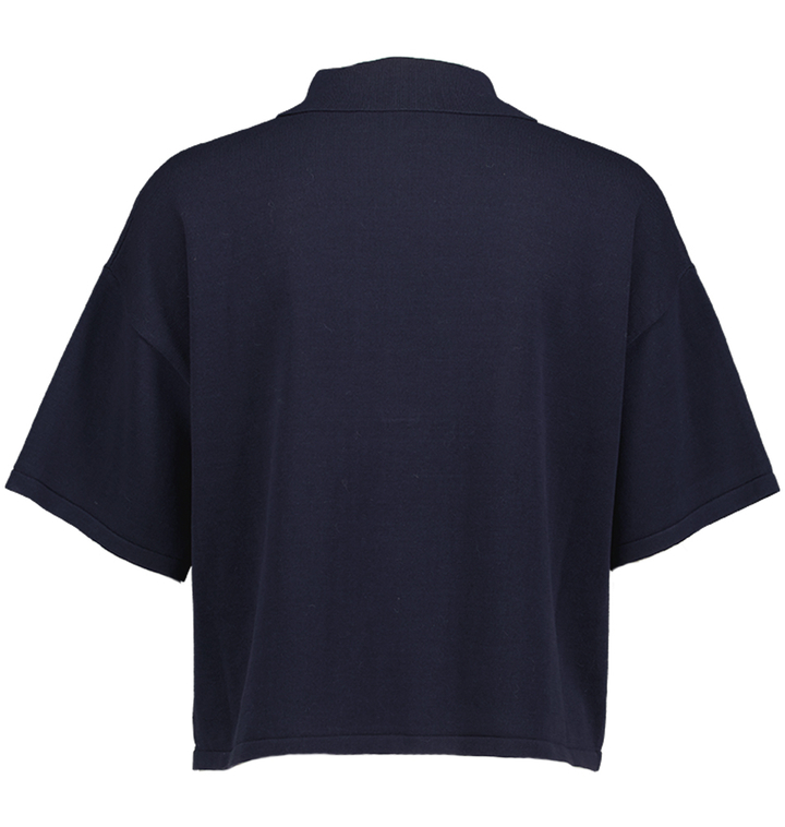 Blauwe polo met zwanen detail The Tiny Big Sister