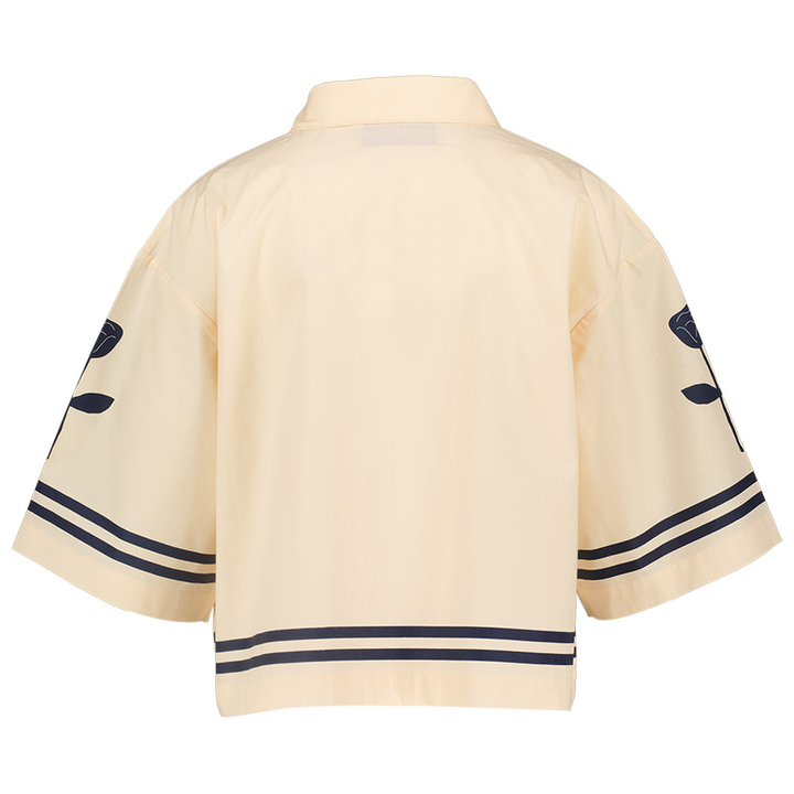 Lichtroze blouse met opdruk The Tiny Big Sister