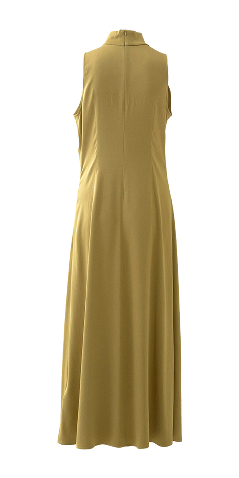 Oker kleurige lange feestelijke jurk Amabel Drykorn 