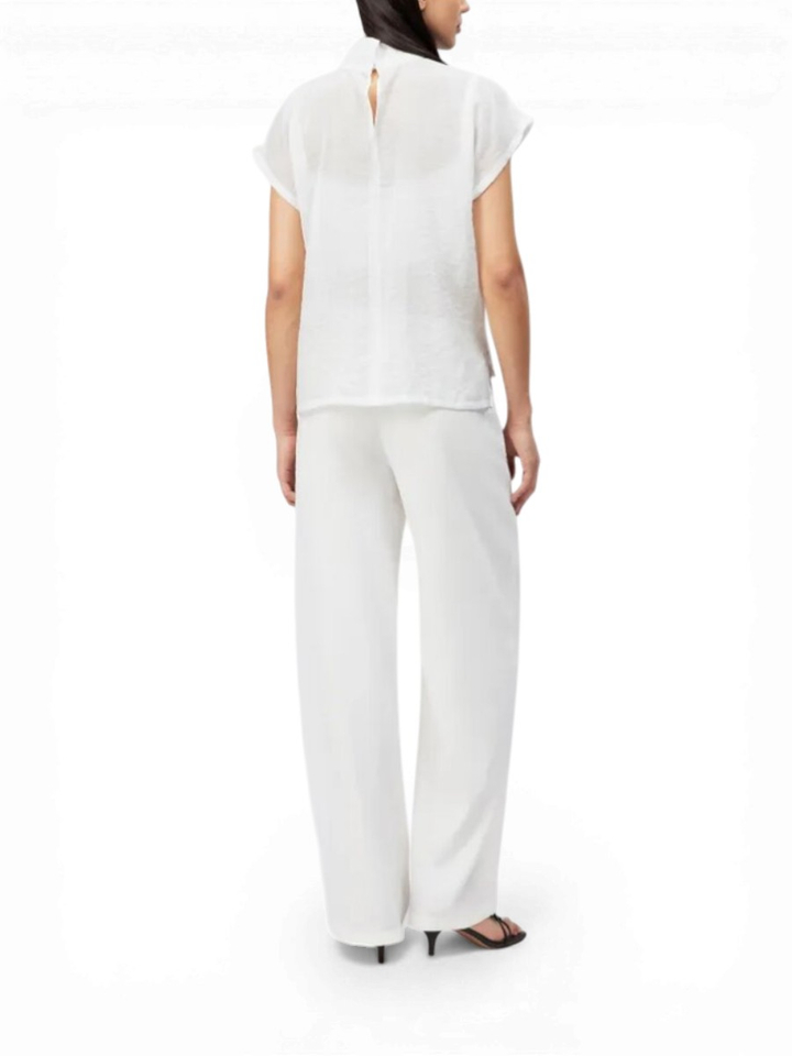 Witte shirtblouse met staande kraag Alaria Drykorn