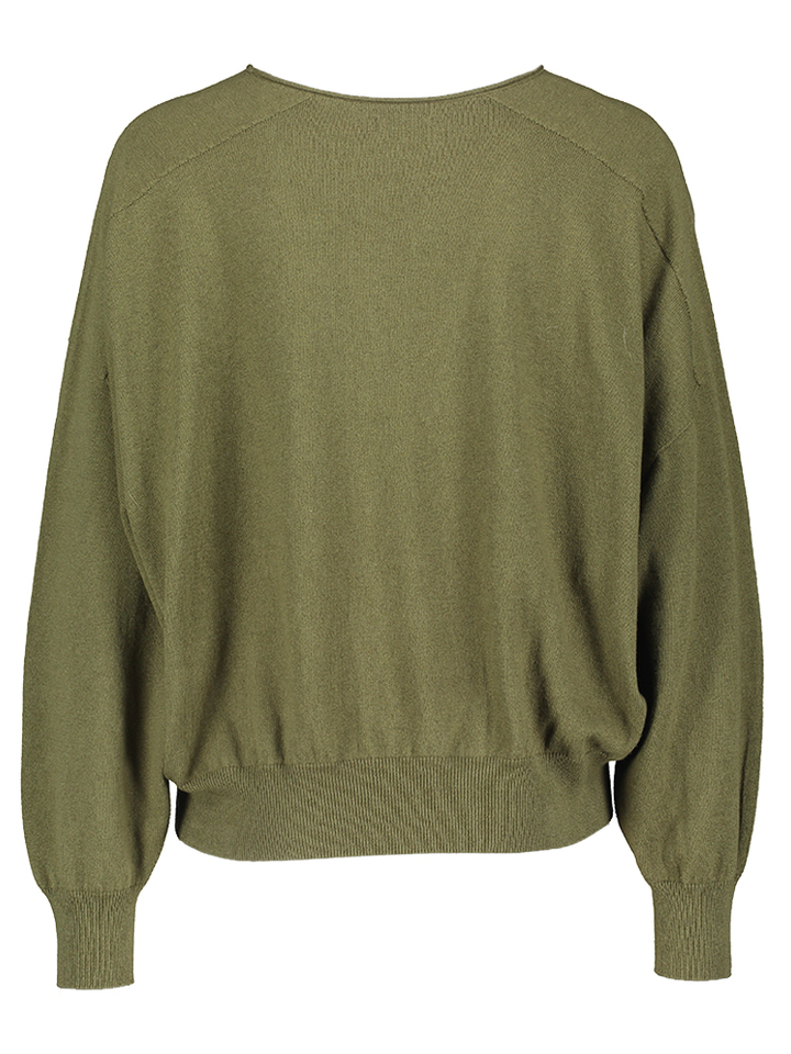 Groene trui v-hals Risory Drykorn