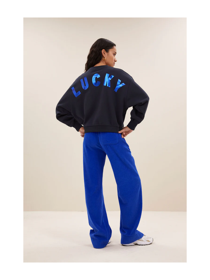 Blauwe sweater Lucky By Bar 