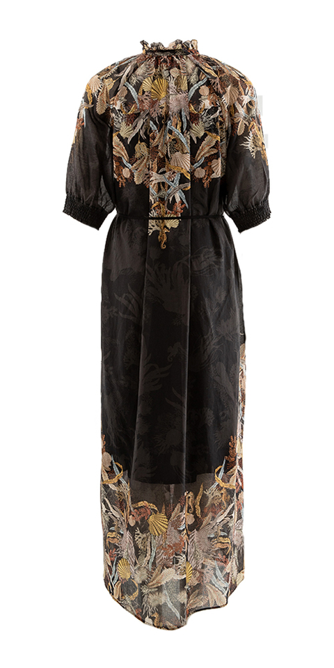Zwarte jurk met print Riani