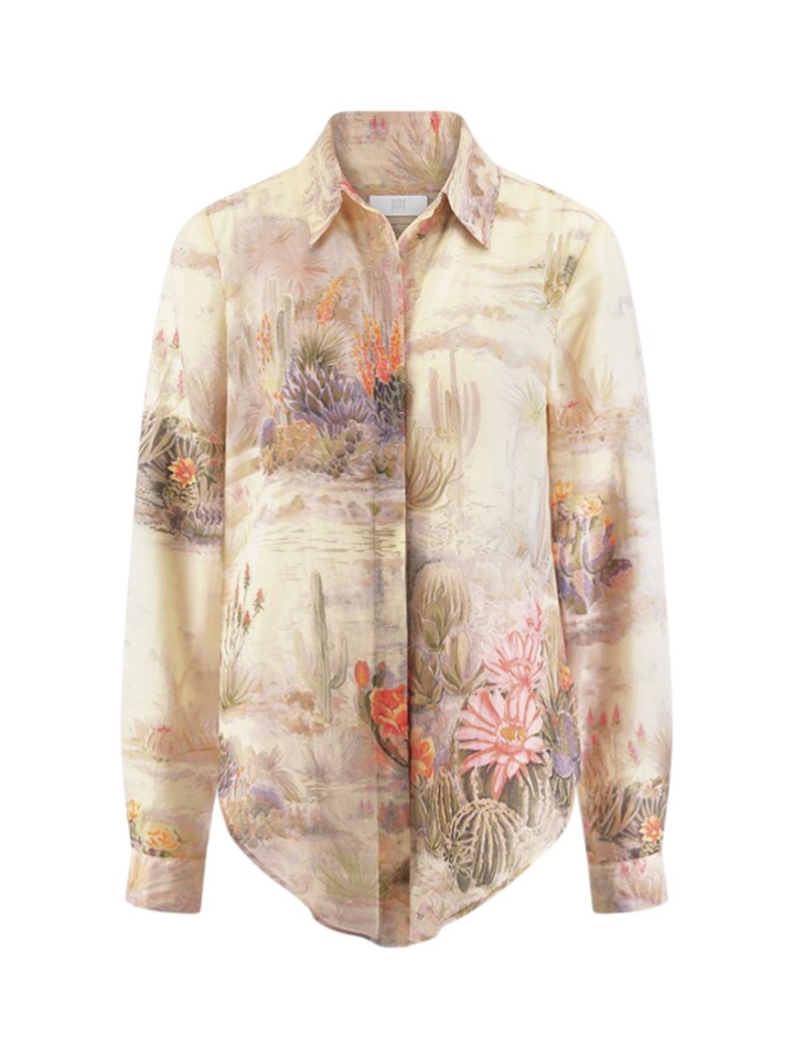 Beige bloes met bloemenprint RIANI 