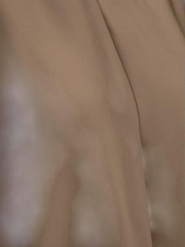 Bruine glanzende blouse met 3/4 mouw Riani