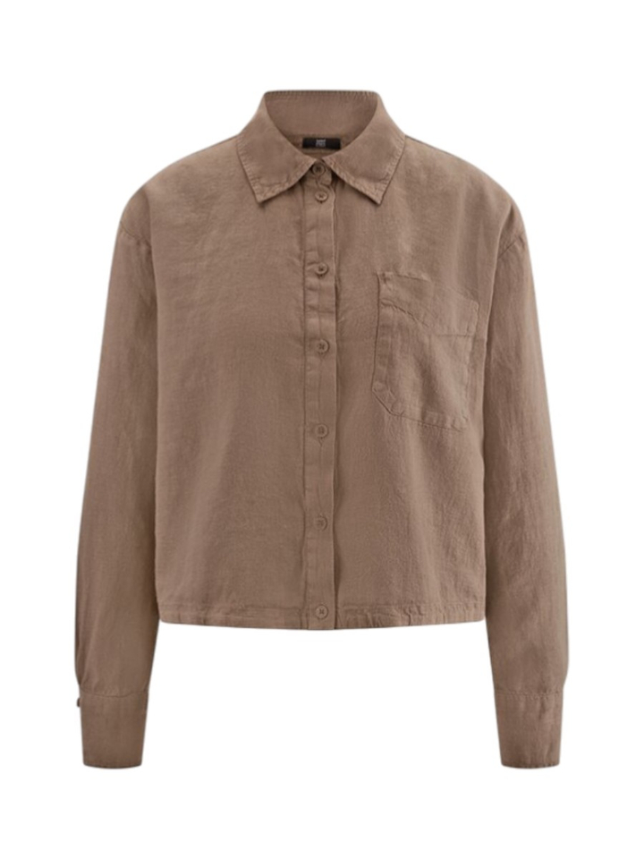 Bruine linnen blouse Riani 