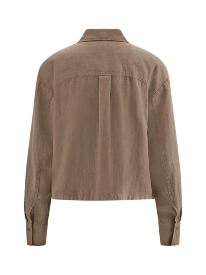 Bruine linnen blouse Riani 