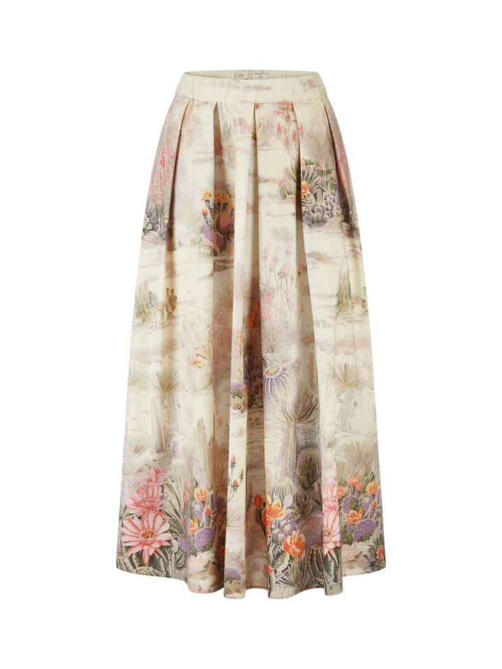 Multicolor rok in bloemenprint met zakken Riani