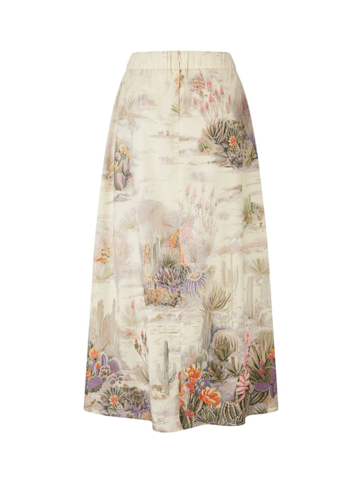 Multicolor rok in bloemenprint met zakken Riani
