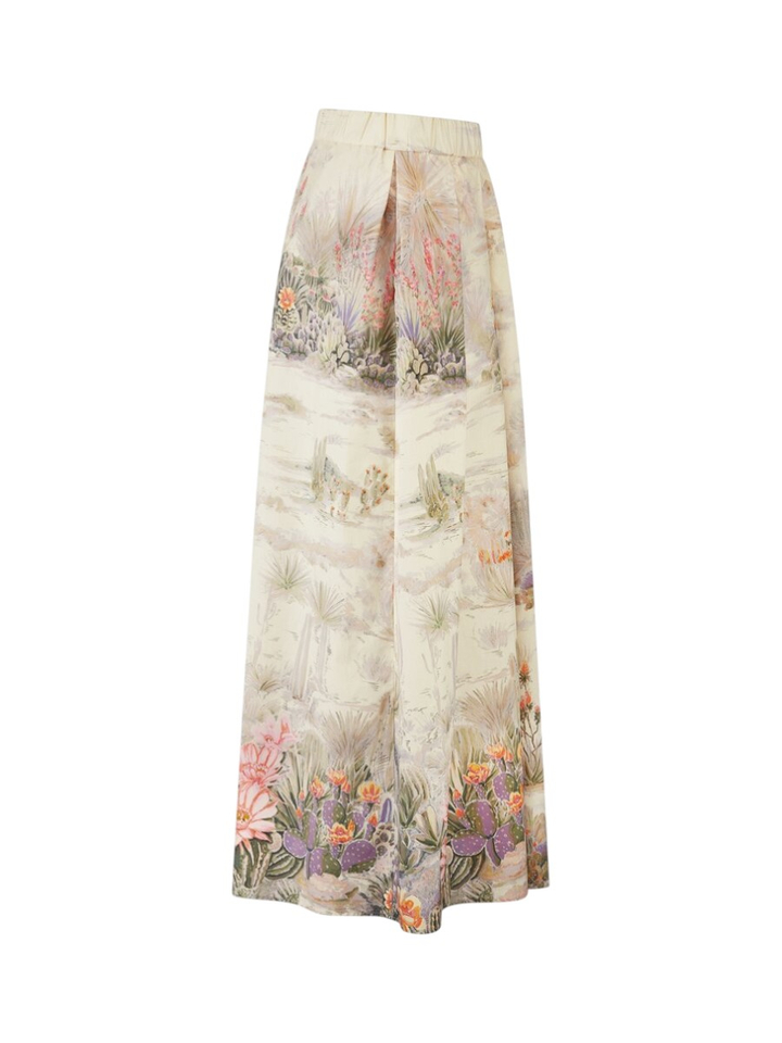 Multicolor rok in bloemenprint met zakken Riani