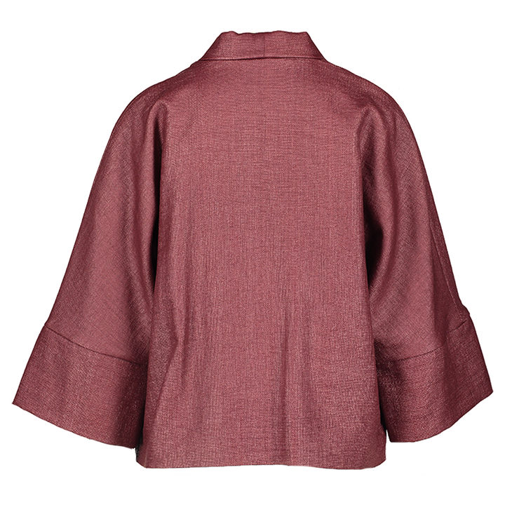 Bordeaux jas met structuur Niu 