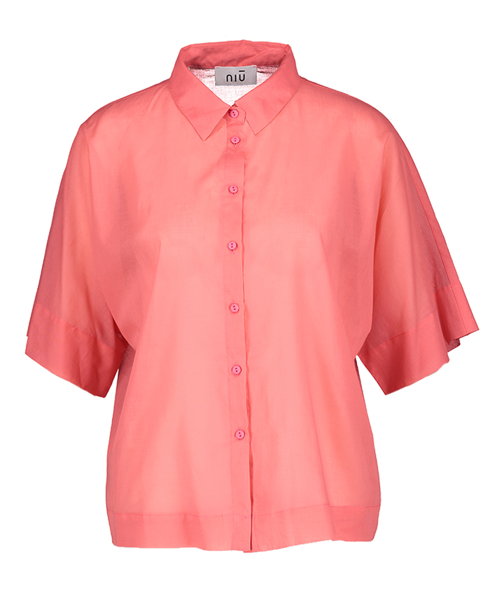 Roze bloes korte mouw Niu