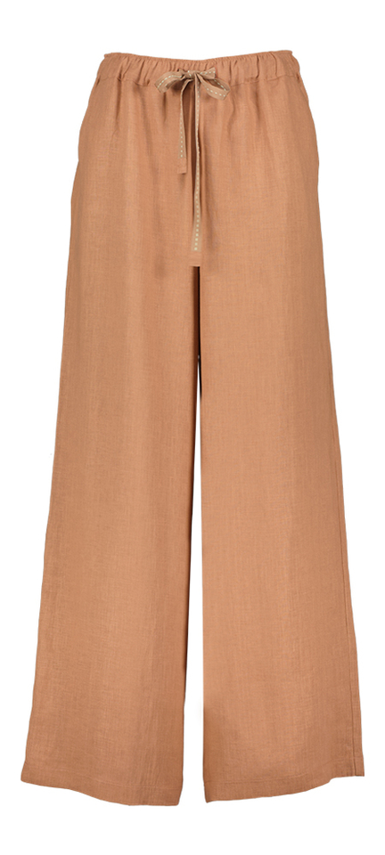 Bruine linnen broek Niu