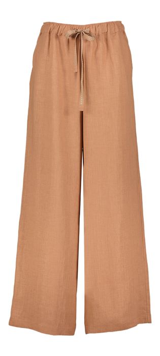 Bruine linnen broek Niu