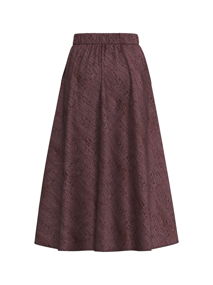 Bordeaux kleurige met structuur Yascamie Y.A.S