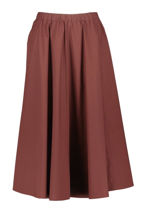 Bordeaux lange rok Floor