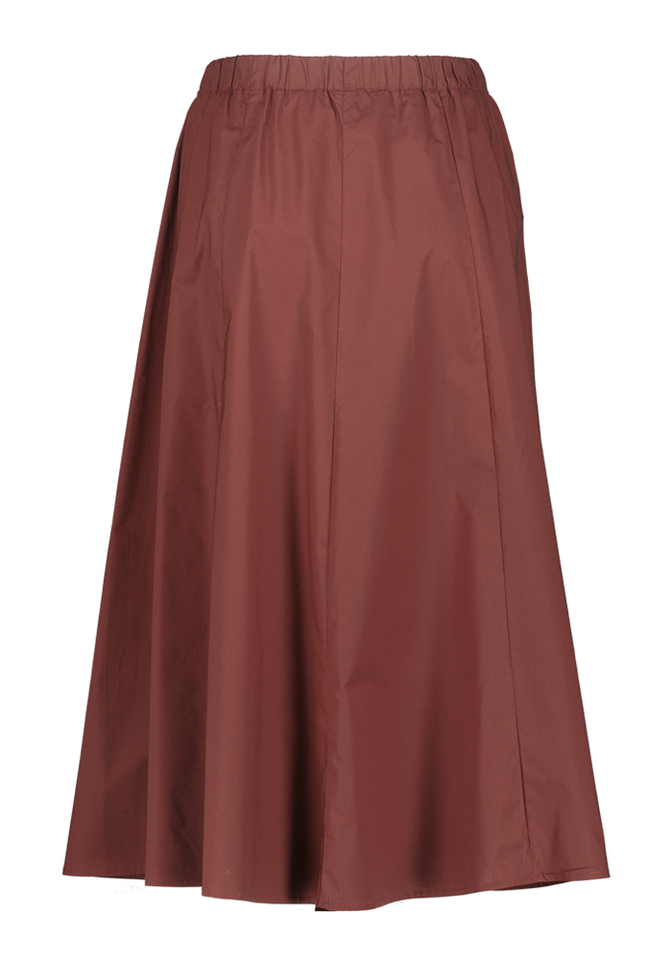 Bordeaux lange rok Floor