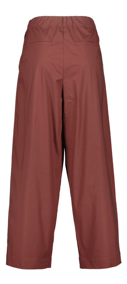 Bordeauxkleurige wijde broek Floor
