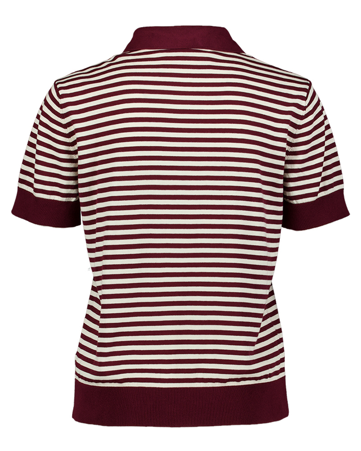 Bordeaux gestreepte polo Floor 