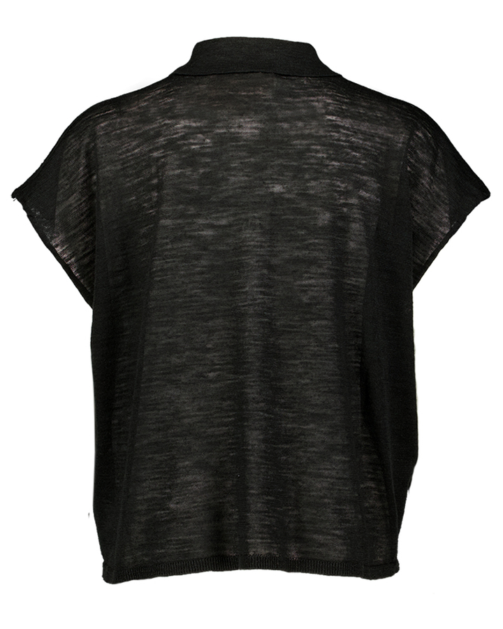 Zwarte polo Floor 