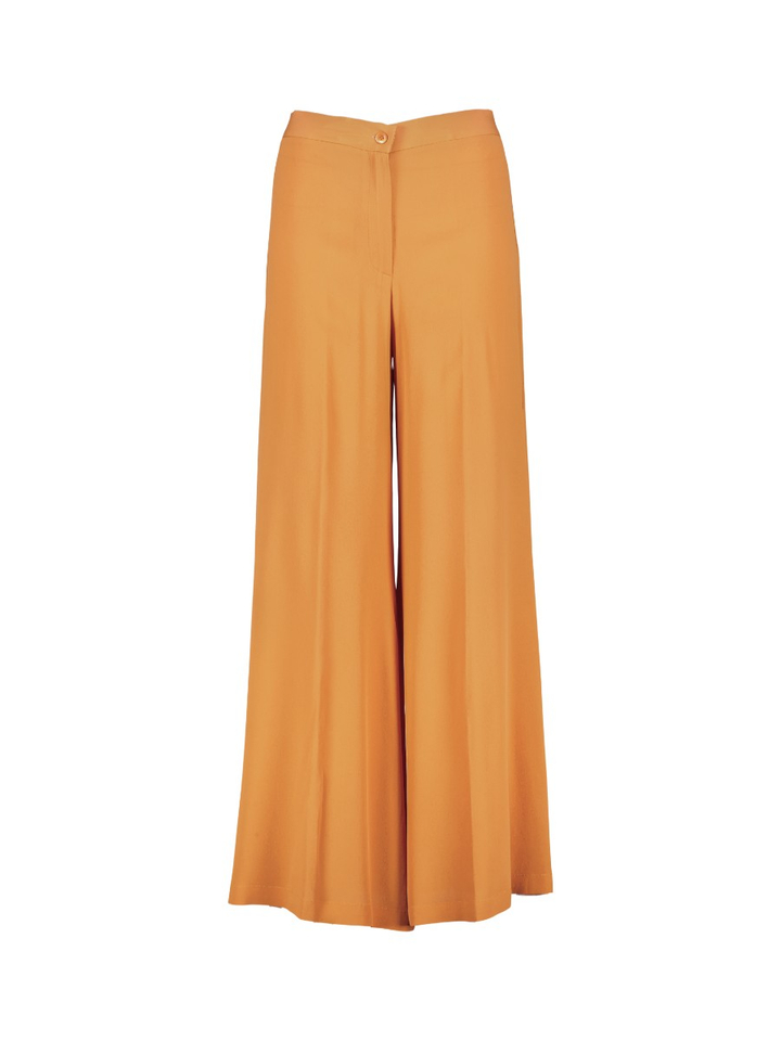 Oranje soepelvallende broek Semicouture 