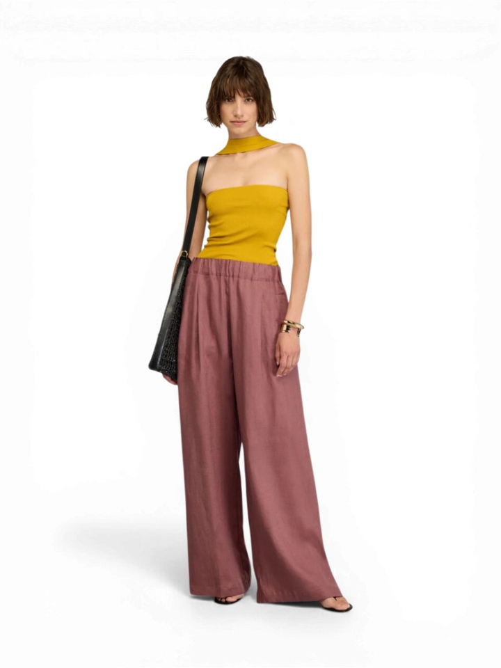 Bordeaux lange broek Semicouture