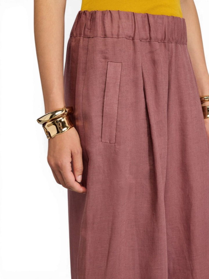 Bordeaux lange broek Semicouture
