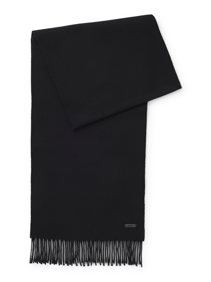 Zwarte wollen sjaal Hugo Boss 