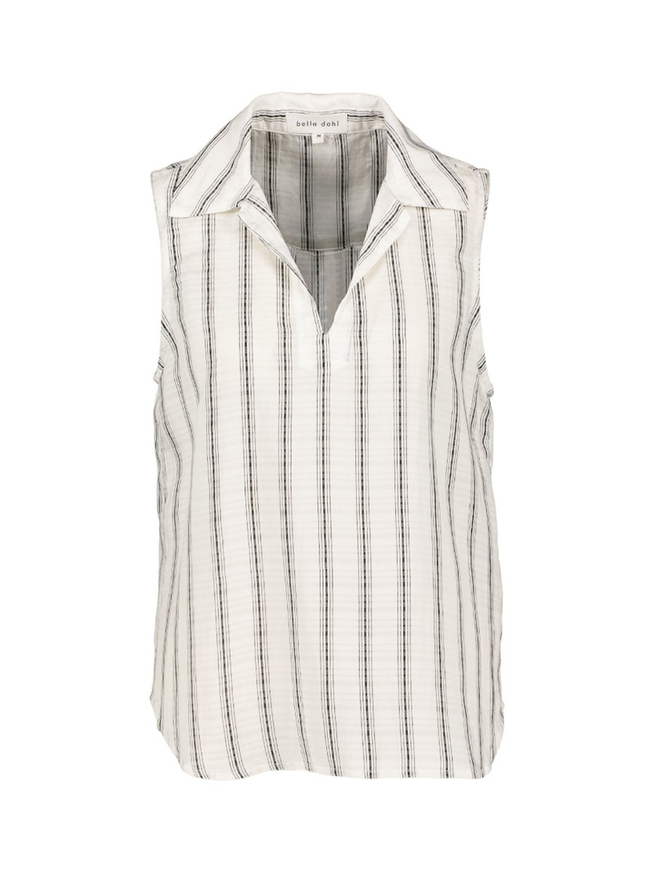 Witte top met zwarte streep Bella Dahl